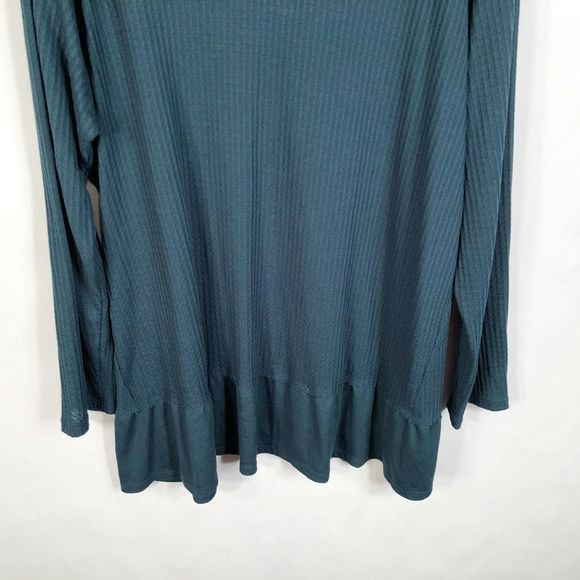 Dressbarn BLEU Plus Size 2X Blouse Green 789 - Picture 4 of 6